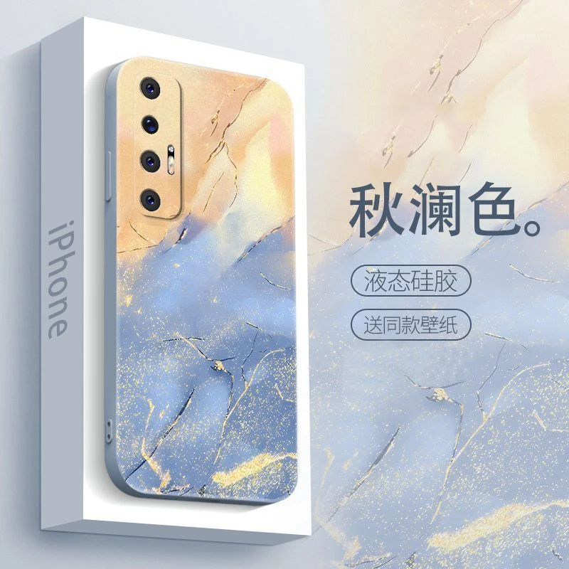 适用小米10s手机壳水彩防摔硅胶软壳男款镜头全包个性新保护套ins