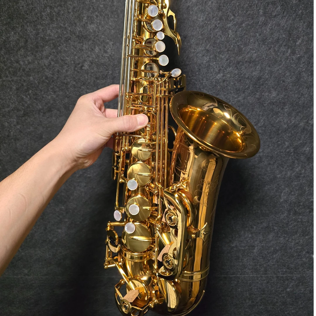 YYArtist中音萨克斯管金漆黑金石油漆仿古裸铜镀银银金漆面