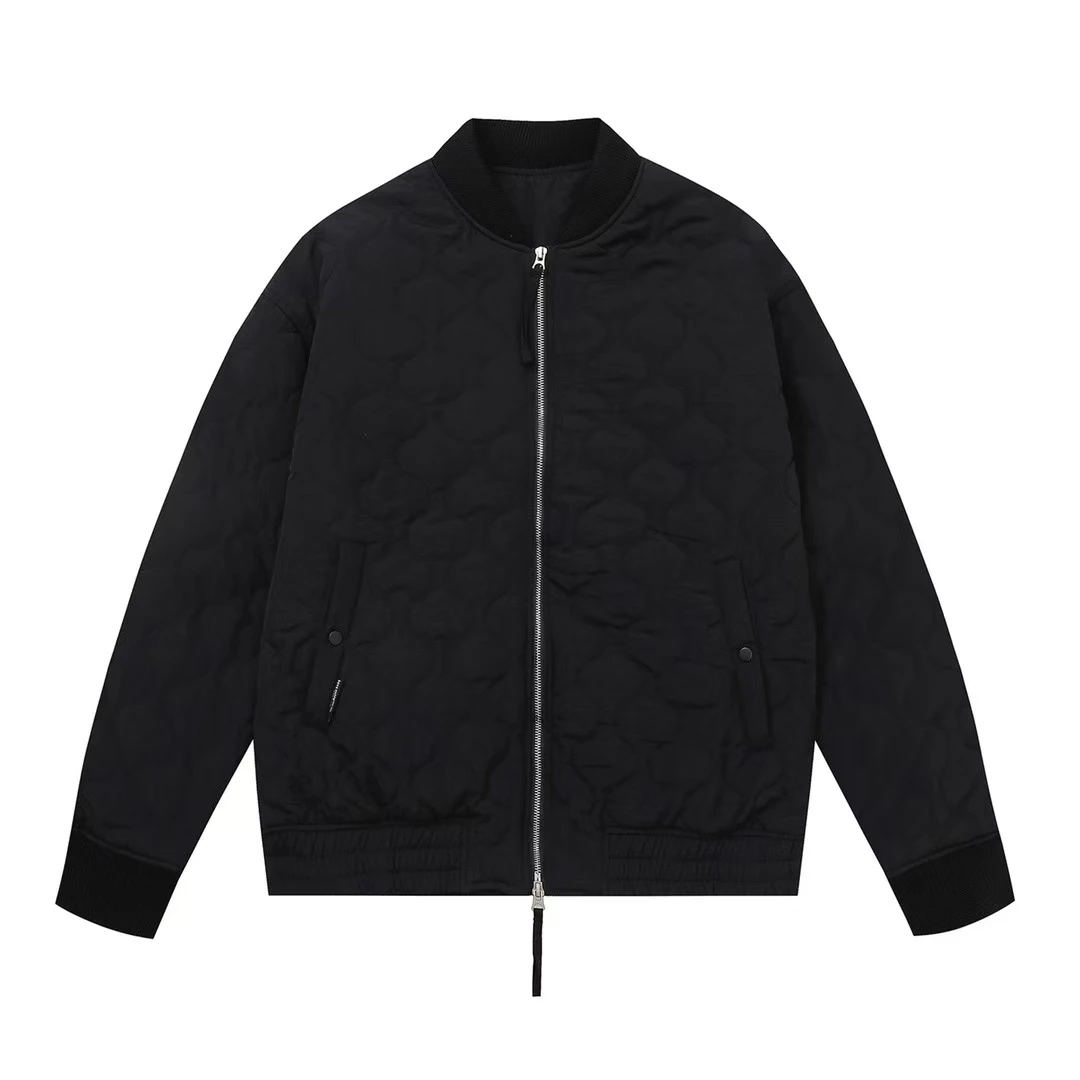 2024新款棒球服棉衣外套男士秋冬季宽松简约休闲薄款棉服外套