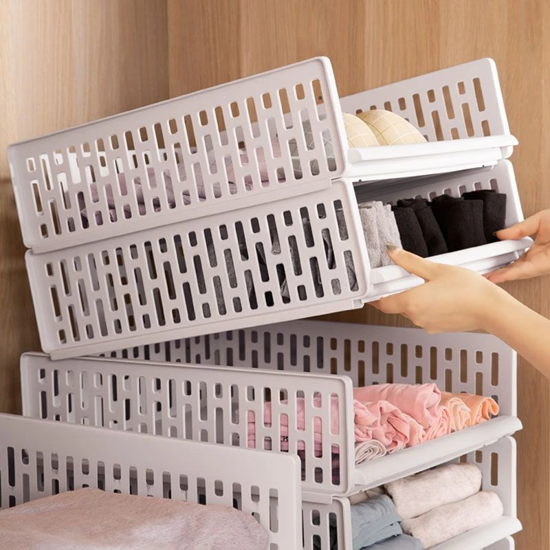 衣柜收纳神器衬衫分层隔板衣服衣橱分格收纳抽屉式宿舍柜子收纳箱