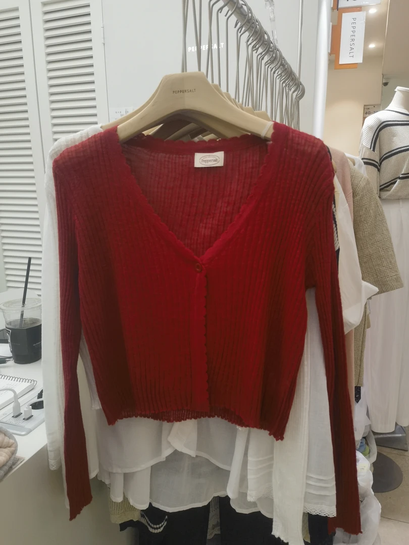 长袖针织衫女装东大门no退no换