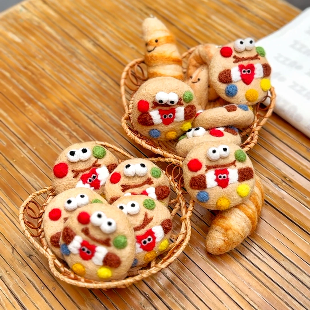 羊毛毡创意钥匙扣挂件