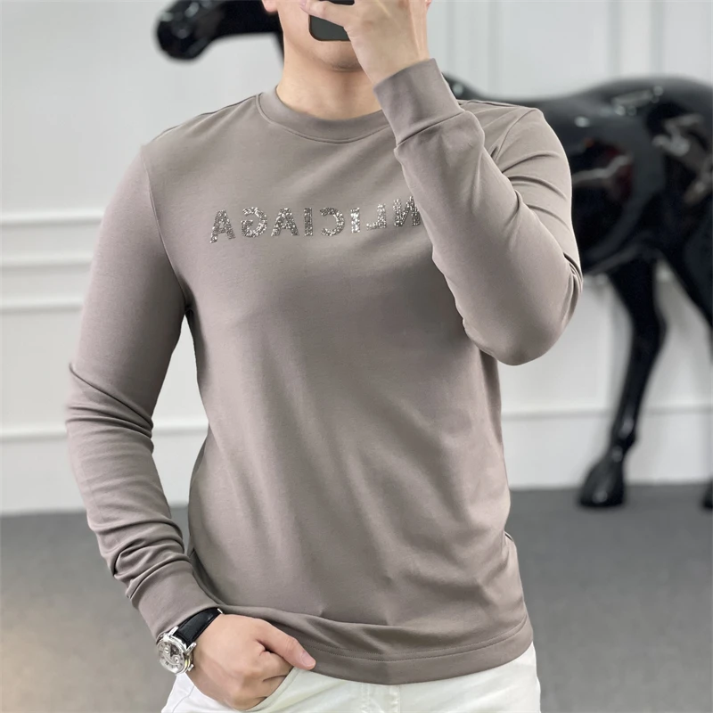 <古帝特尼>男士韩版潮流高定欧货时尚百搭圆领修身户外T恤Z-2218