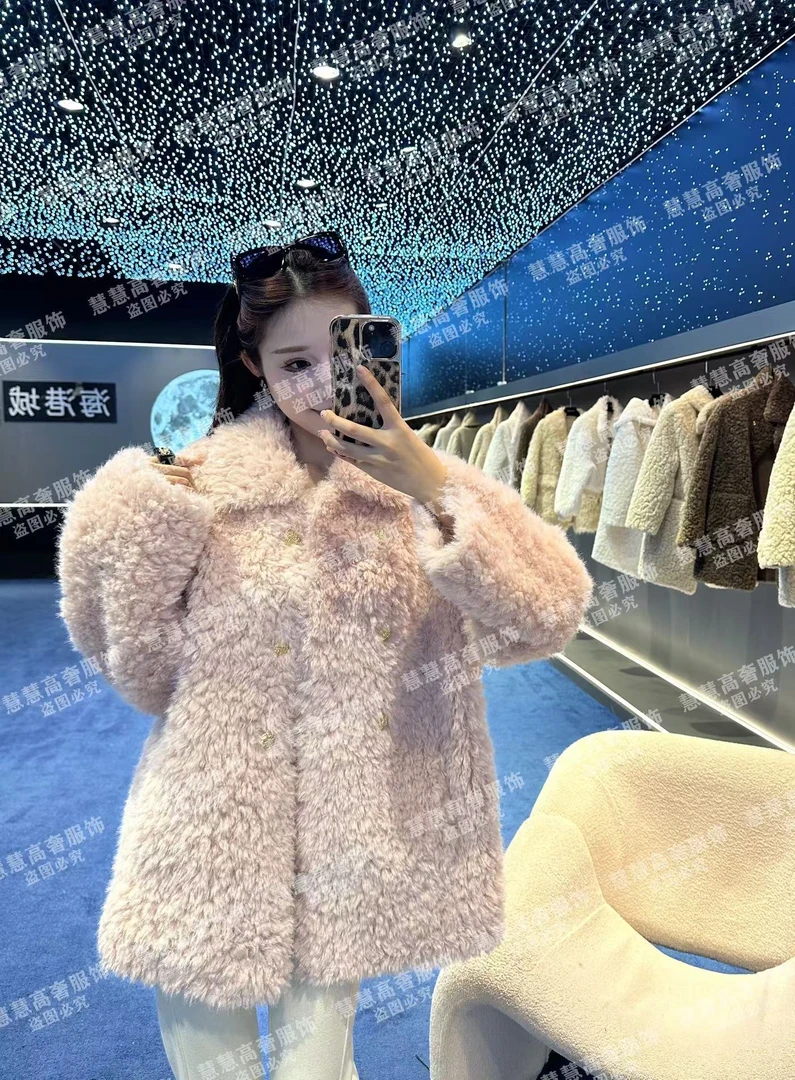 【慧慧】2024新款时尚百搭原创设计师新款 高奢翻领外套2480