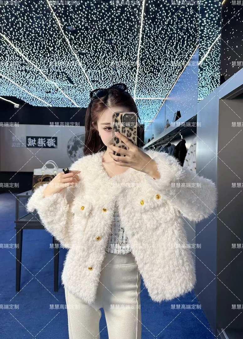 【慧慧】2024新款时尚百搭原创设计师新款 轻奢外套2476