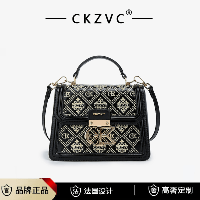 【黑金岁月】高奢小方包新款高级感时尚斜挎包女款手提单肩包X6336