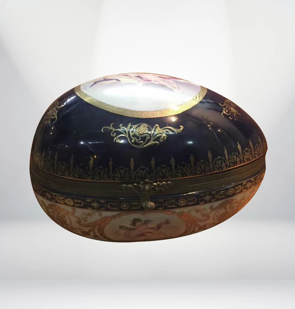 法国瓷器描金彩蛋