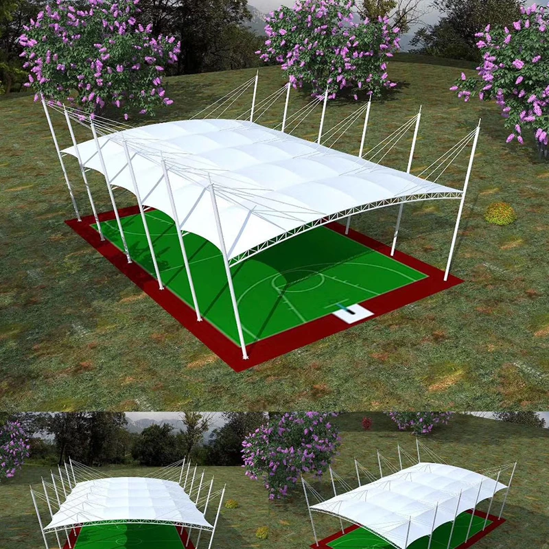 膜结构体育看台网球场收费站游泳池遮阳棚篮球场顶棚张拉湖南衡阳