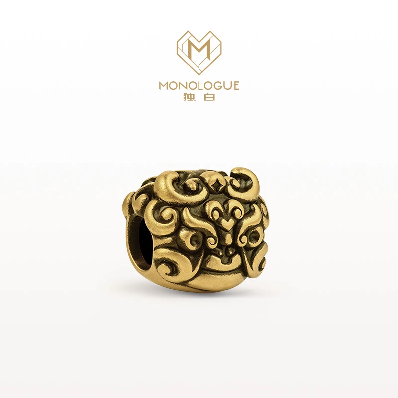 MONOLOGUE/独白北纬三十度国潮神兽胜利复古金转运珠男MR1488生日