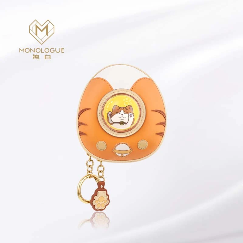 MONOLOGUE独白 喵铃铛可爱猫包足金黄金金章挂件@MR1280