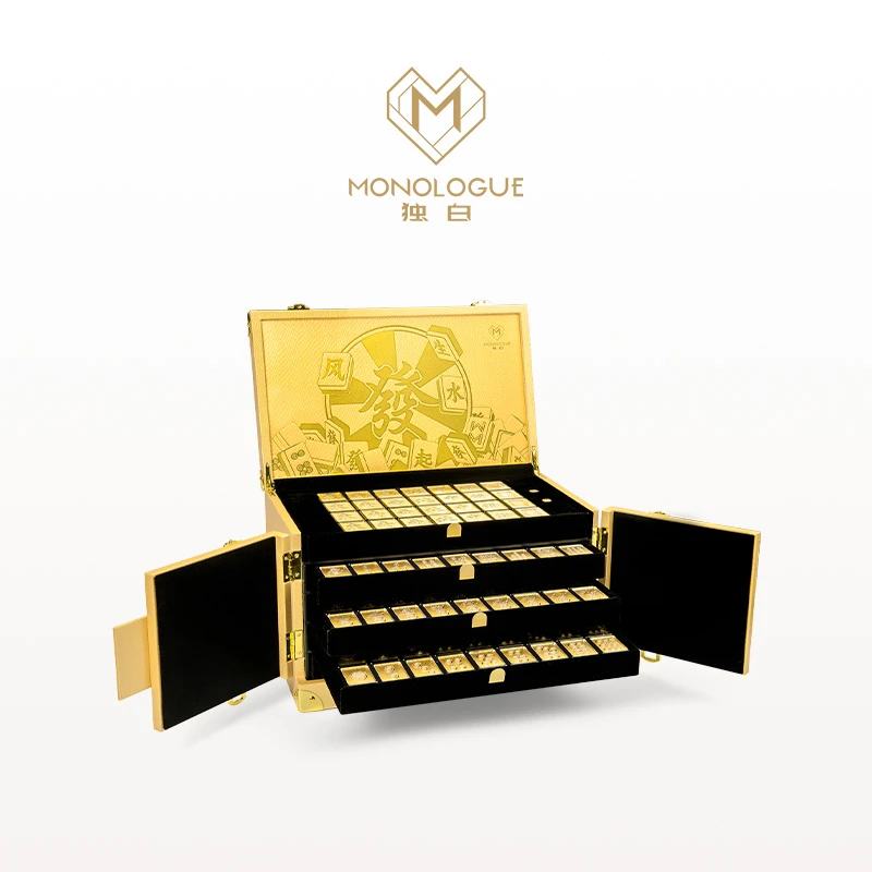 MONOLOGUE/独白蛇年专属定制麻将金章套装 黄金骰子MR1744