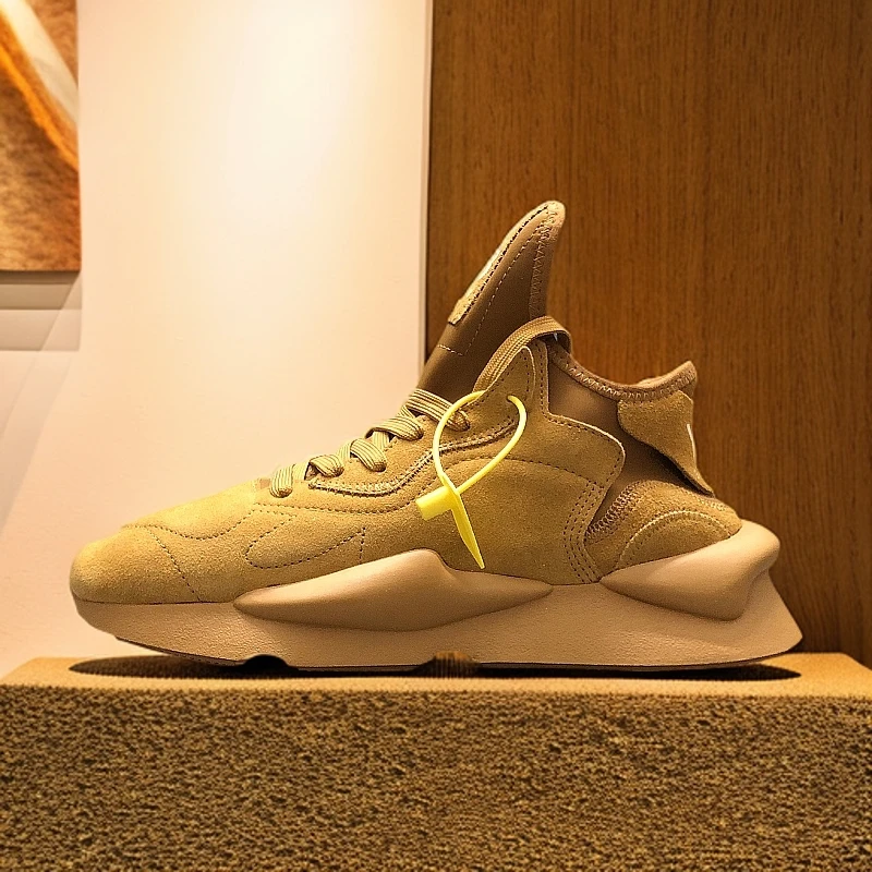 Y3GZCLSW春秋沙漠黄低帮运动休闲鞋时尚潮鞋真皮复古百搭老爹鞋男