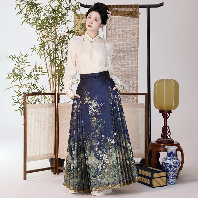 【山河令】华服兴2025新款原创重工织金汉服马面裙新中式国风日常