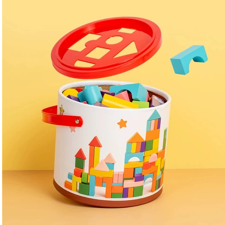 子母/数字彩虹积木（运输过程中盖子损坏没有售后，介意勿拍））