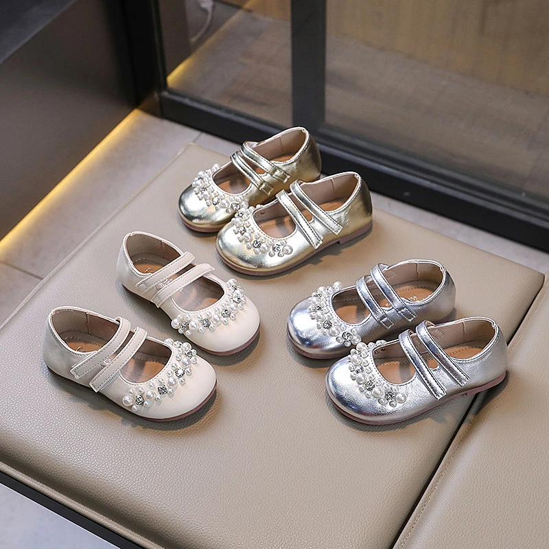 【洋洋童鞋】女童百搭新款亮色单鞋时尚花边凉鞋休闲软底童鞋