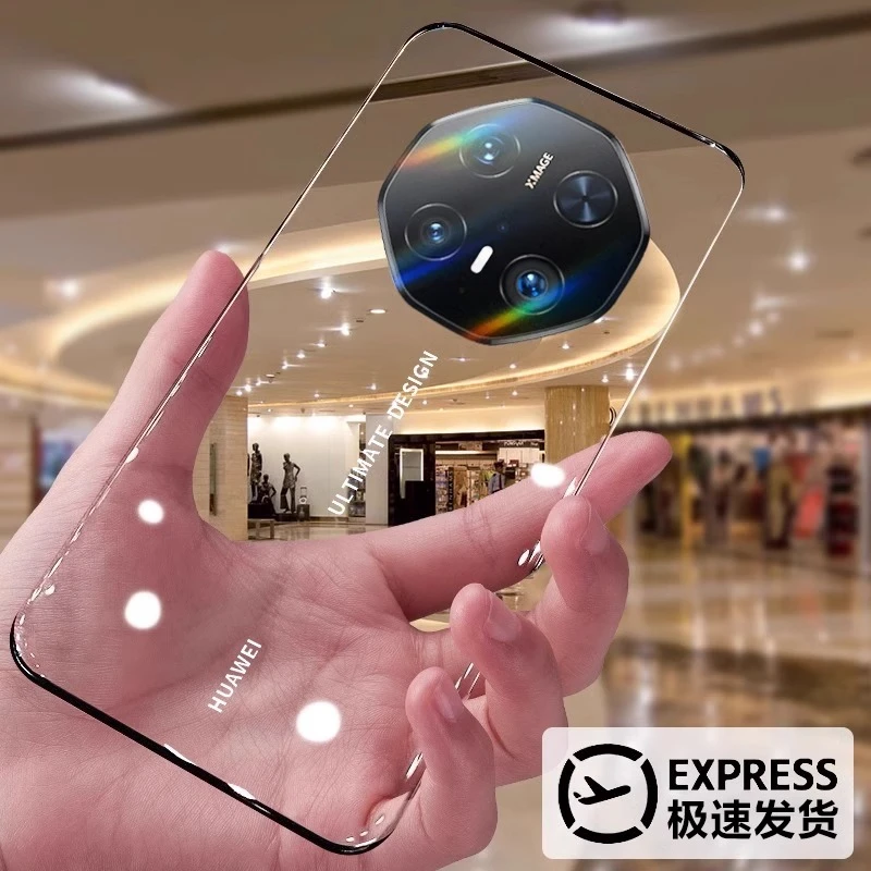 适用华为mate70rs手机壳mate80RS新款透明无边框超薄防摔还原裸机