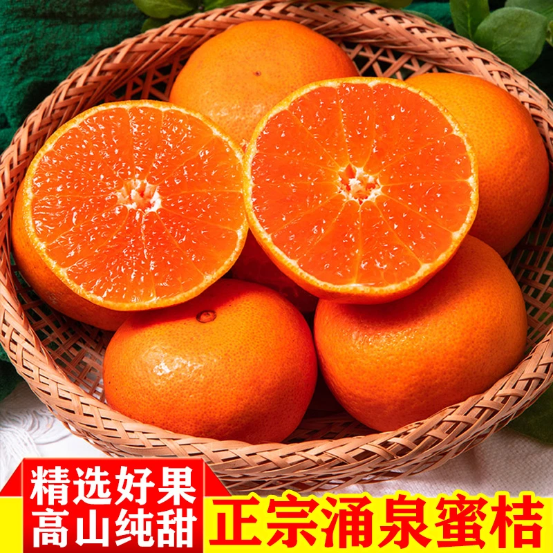 《浙江临海涌泉蜜桔》蜜甜无酸无核无渣早熟现摘现发3/5斤新鲜