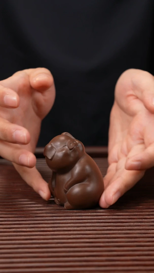 【闪购商品】紫砂茶宠紫砂 回头猪