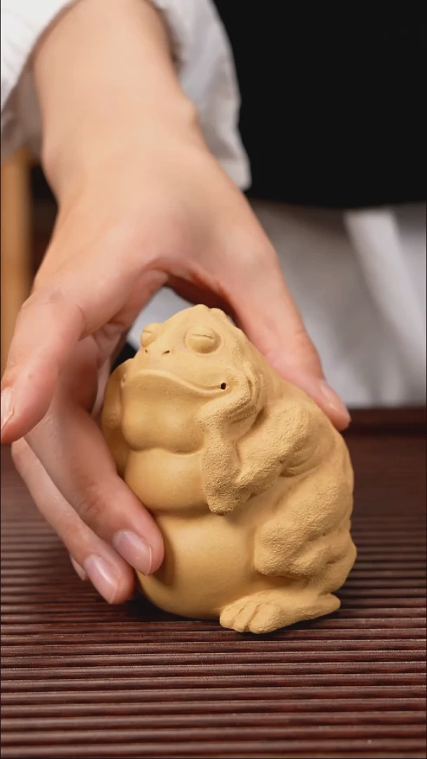 【闪购商品】紫砂茶宠紫砂 沉思金蟾