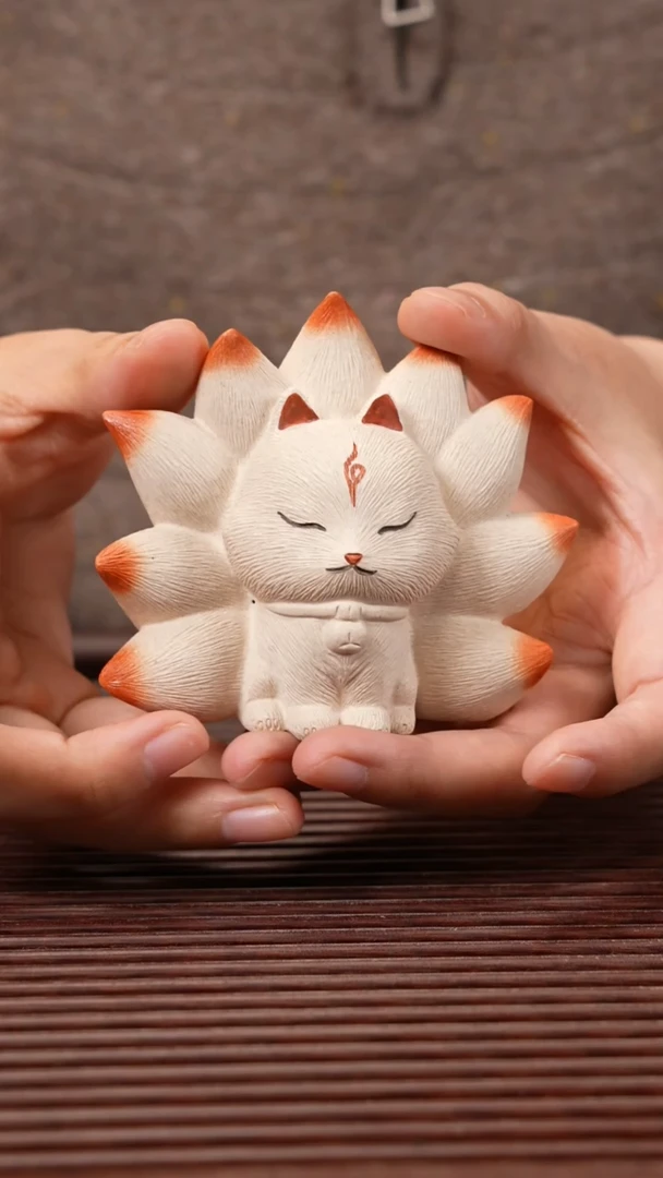 【闪购商品】紫砂茶宠小九尾狐