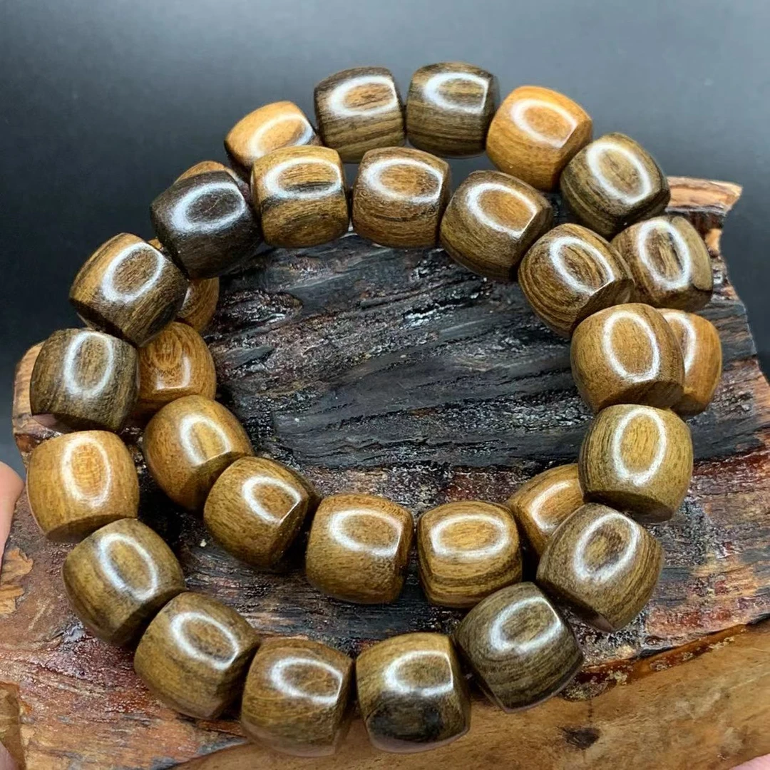 雷击木老料桶珠居家必备把件男女随身配饰挂件