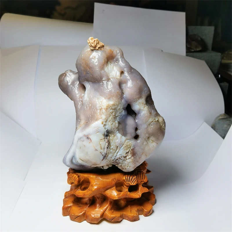 阿拉善原石摆件一手货源奇石戈壁石家居饰品创意饰品原石手工雕刻