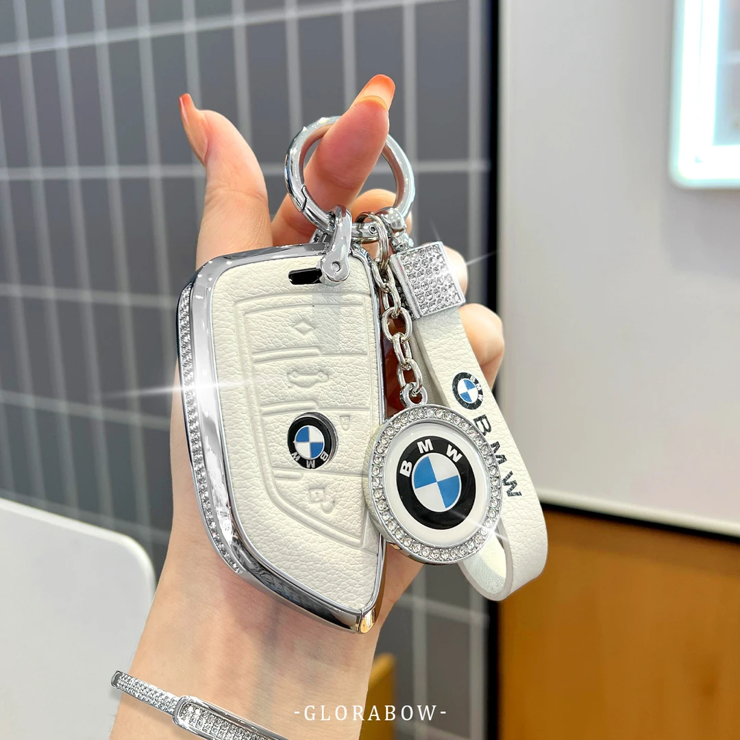 适用于宝马钥匙套新3系5系1系7系i3壳X5X1X2X3包530li扣325女真皮