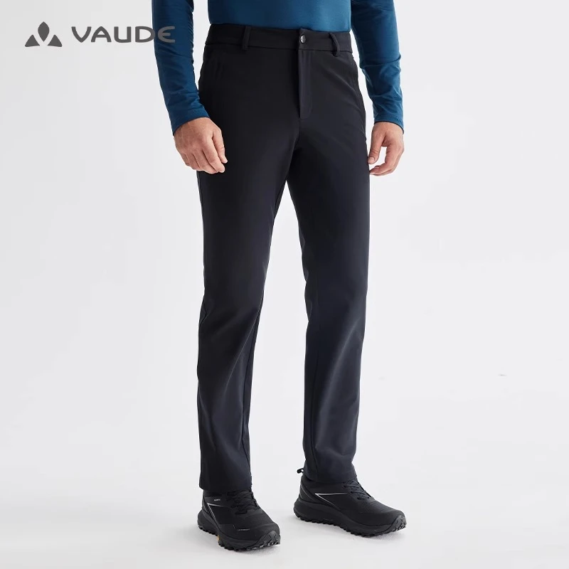 VAUDE巍德户外运动软壳裤秋冬防泼水长裤保暖休闲旅行防风裤男