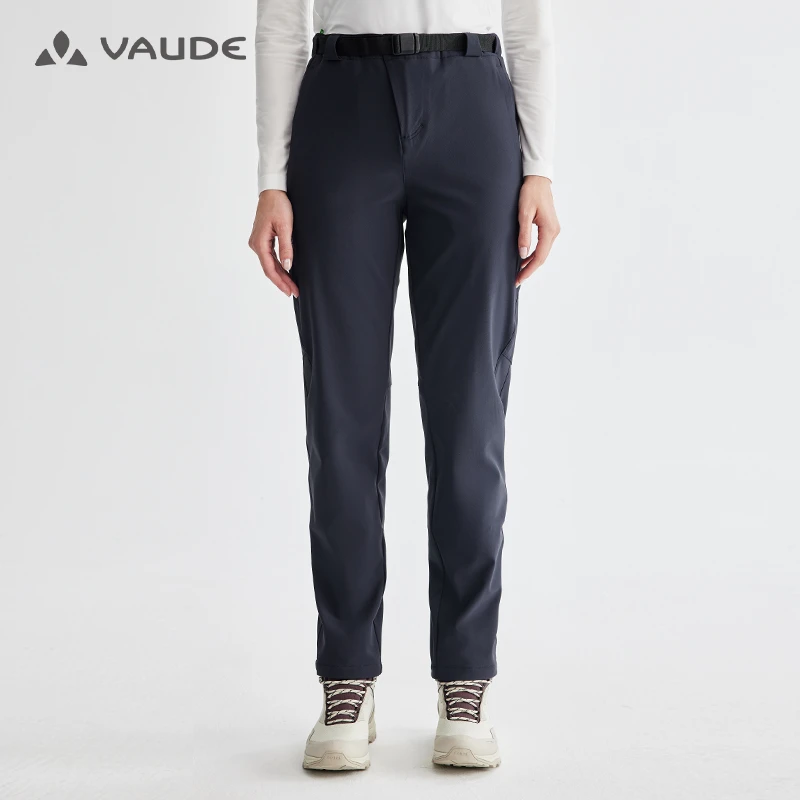 VAUDE巍德秋冬防风软壳长裤女保暖高能感透气女款运动休闲新款