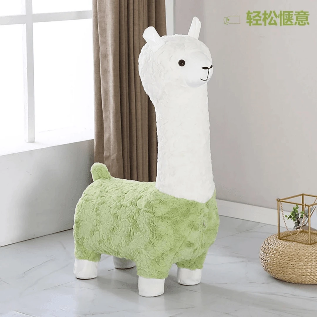 羊驼公仔座椅可爱颜色款式随机