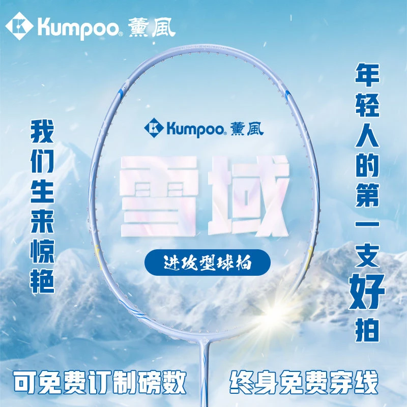 薰风雪域羽毛球拍进攻初学K520PRO升级款单拍学生开学必备  熏风