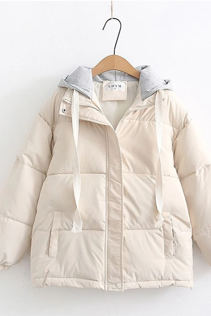 oversize学院风羽绒袄ins潮冬季羽绒服外套女高中学生2024新款面