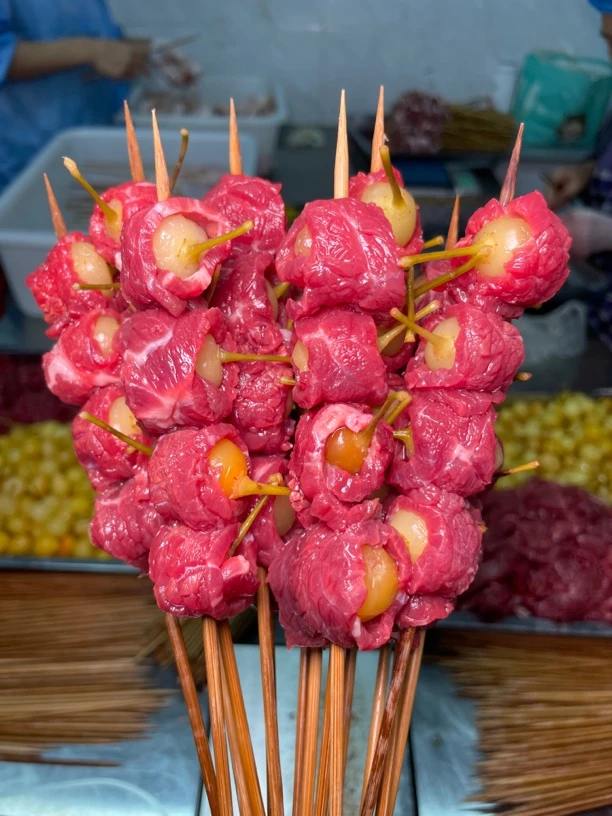 灯笼椒牛肉串（20串/包）