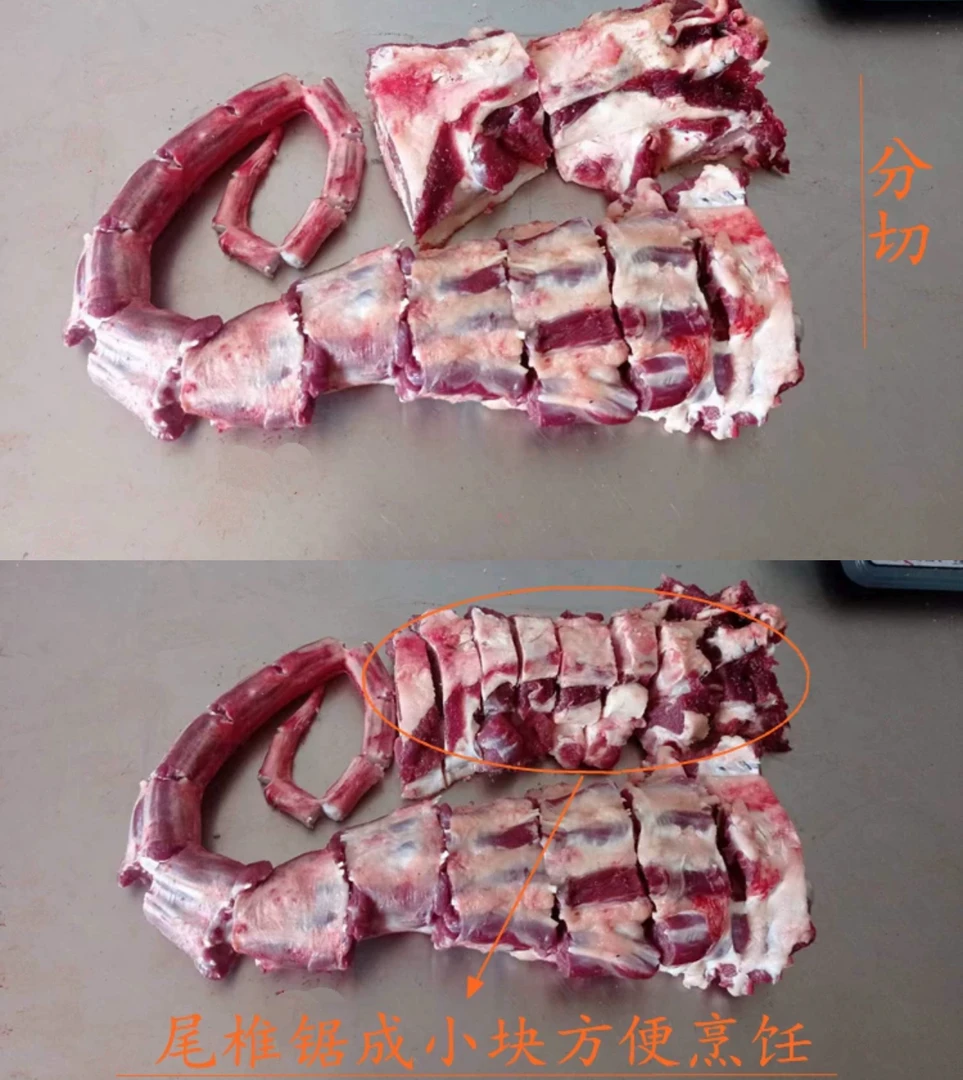 三斤草饲黄牛-牛尾巴