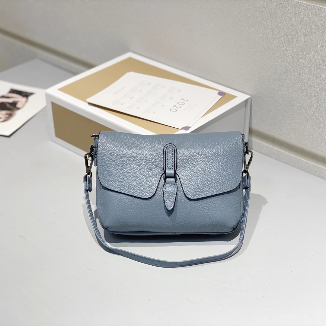 A36头层牛皮真皮女包2024新款时尚百搭饺子包妈妈包3125