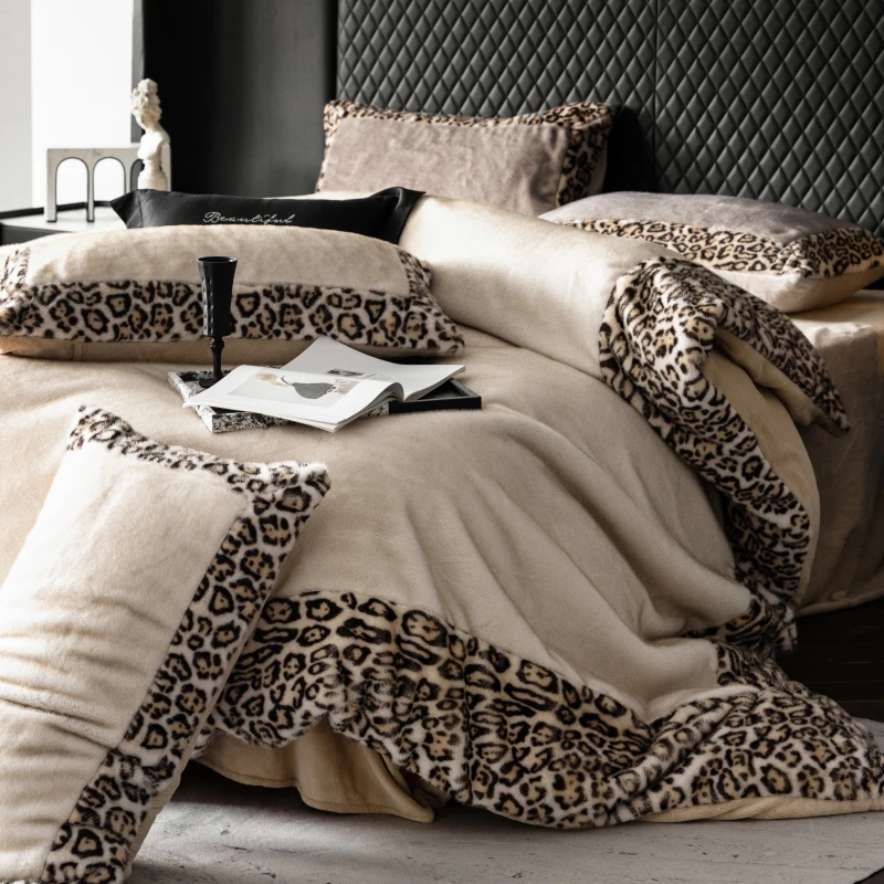 慕逸【宝嘉丽】牛奶绒四件套冬季 轻奢简约风高端加厚保暖床上用品