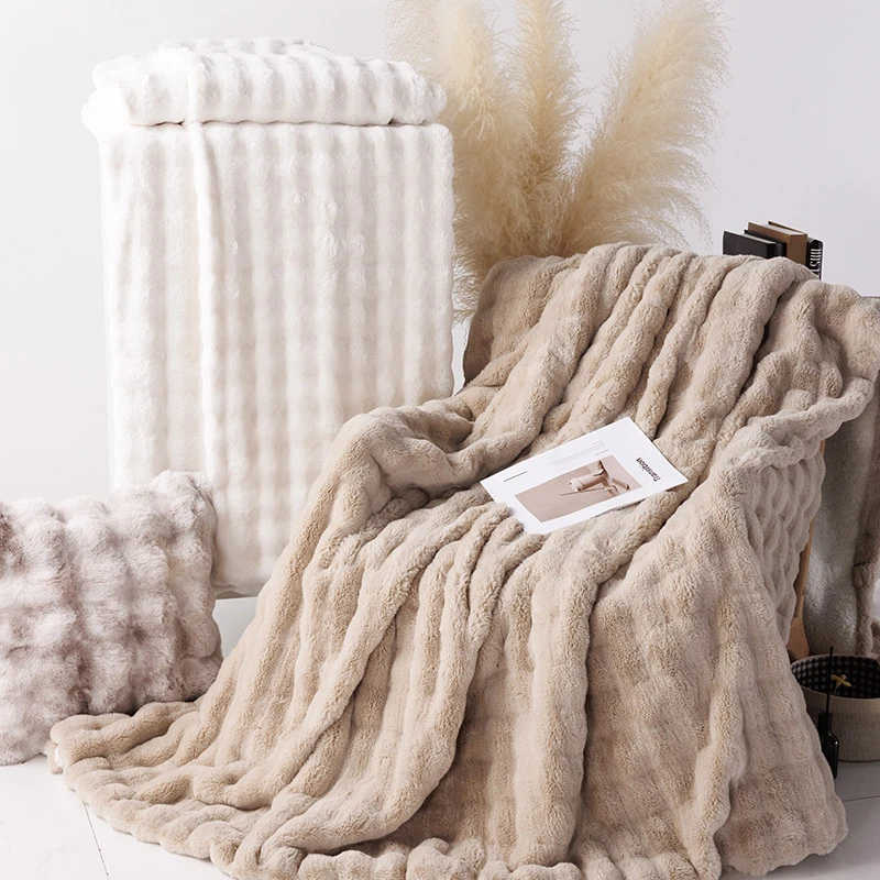 【羊羔绒毯】云感羊羔毛毯暖暖双面绒午睡毯加厚加重柔软奶绒ZB