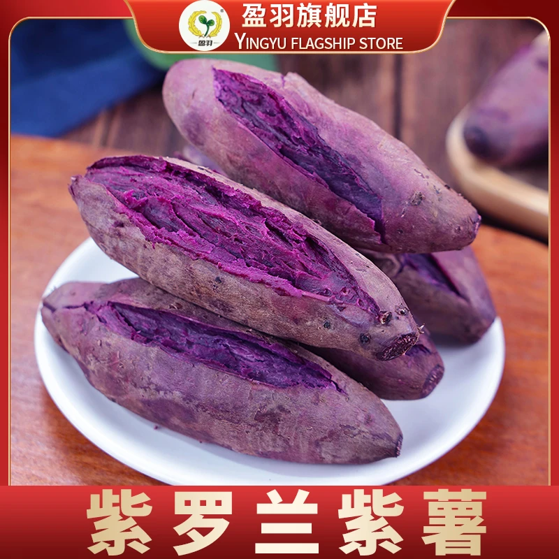 【盈羽】山东紫罗兰紫薯4.5斤装（5-16个）单果100g起