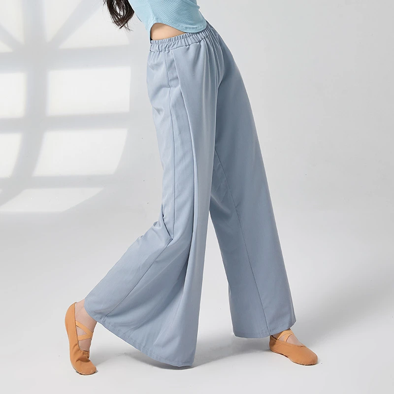 现代舞裤子女宽松版直筒阔腿裤日常穿搭古典舞练功服舞蹈甩裤长裤
