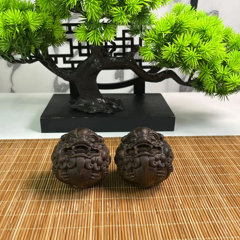 貔貅手球5.0cm正区达拉杆木雕手把件把玩件挂件摆件手把件把玩件