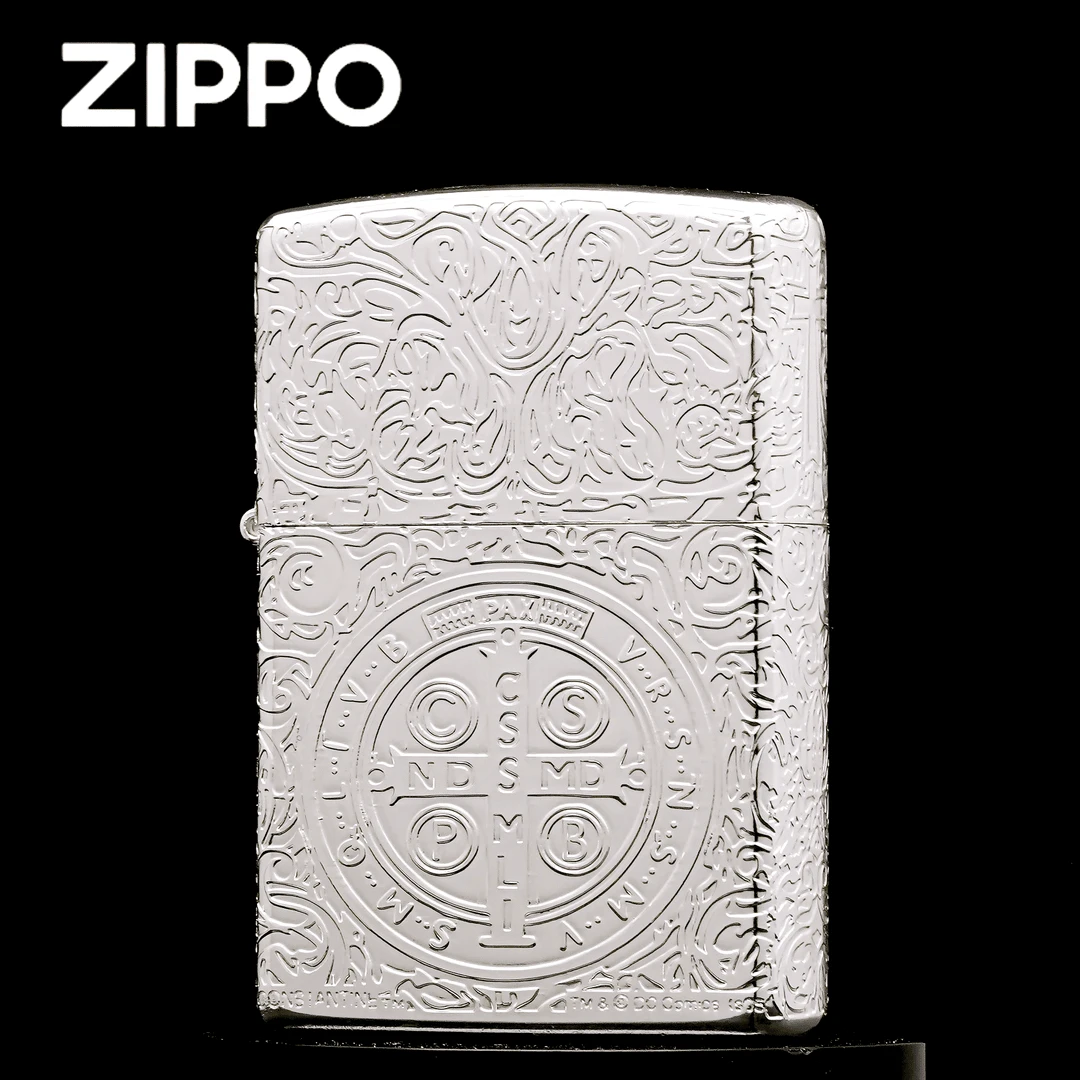 ZIPPO正品打火机/【镀银康斯坦丁】五面精雕男士防风DY9912DK【阿明1