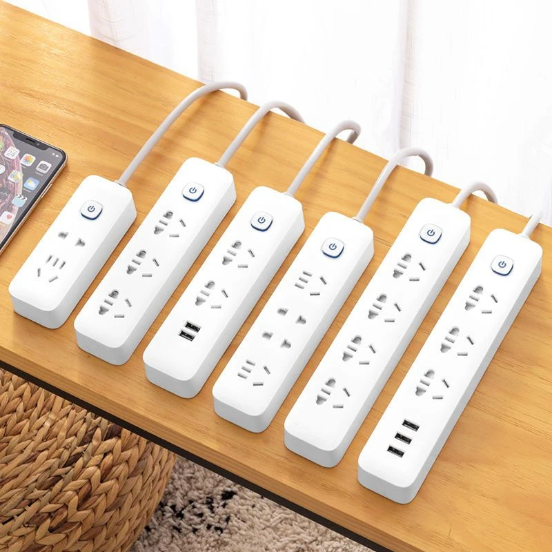 公正品牛多功能插座家用USB插排插线板带线插座多孔拖线接线板排