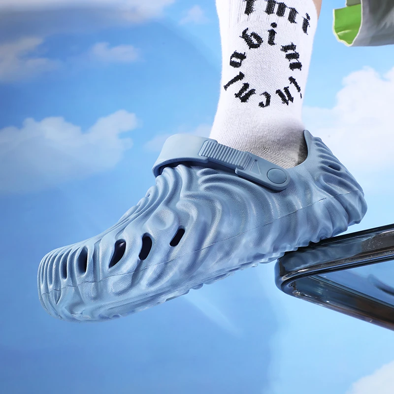 洞洞鞋2024新款夏季运动凉鞋休闲百搭防滑增高时尚网红潮流沙滩鞋