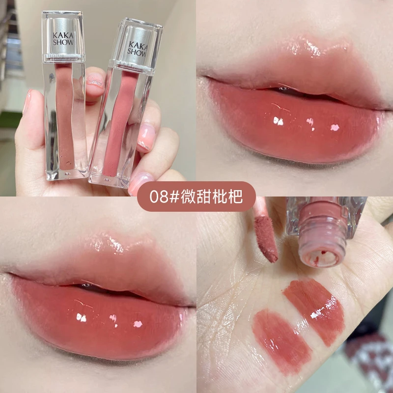 夏日纯欲风~镜面水光唇釉显白嫩不沾杯不掉色学生党平价素颜口红