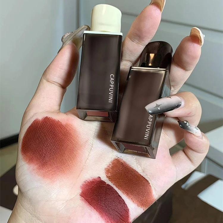 水波琥珀唇釉小众品牌粉雾丝绒唇泥哑光雾面唇彩显白口红学生平价