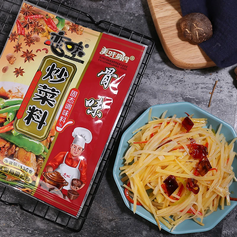 恋味炒菜料排骨汤面条汤料136g*4袋煮面料包调料米粉炒菜面汤