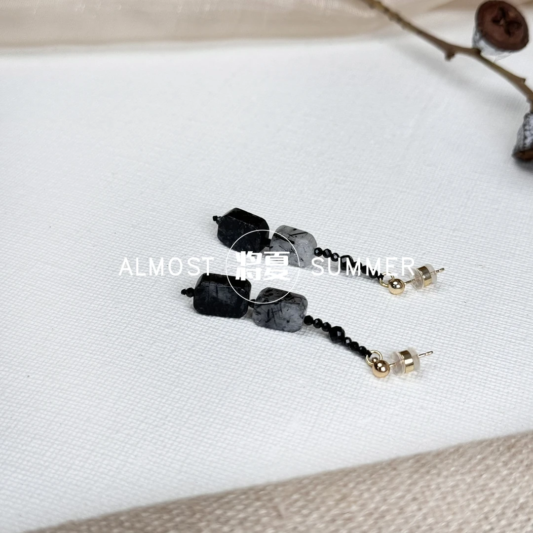 合金耳饰 【福利耳饰】将夏-原创手作耳钉耳钩