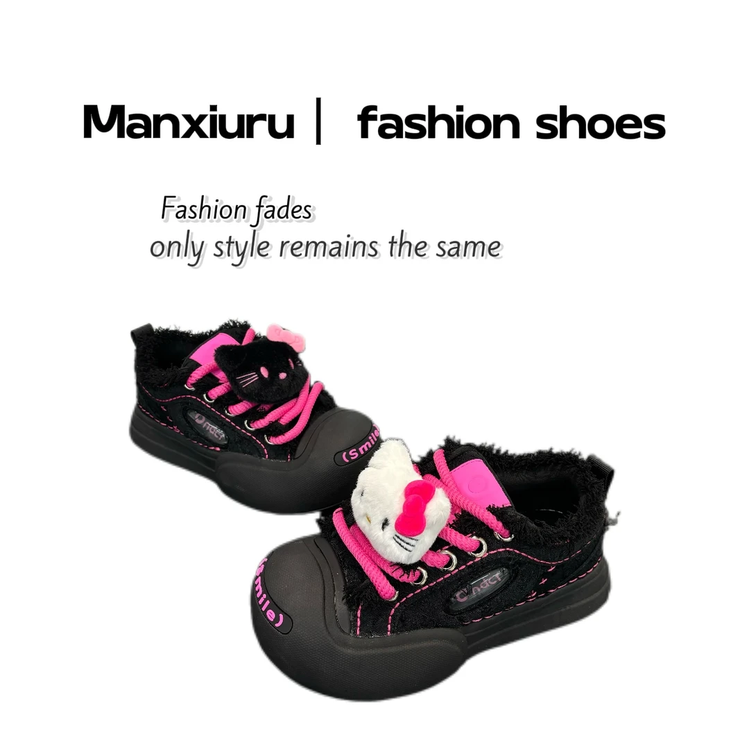 【飘飘】小众定制“椰椰kitty”时尚百搭百搭丑萌大头鞋女时尚休闲鞋