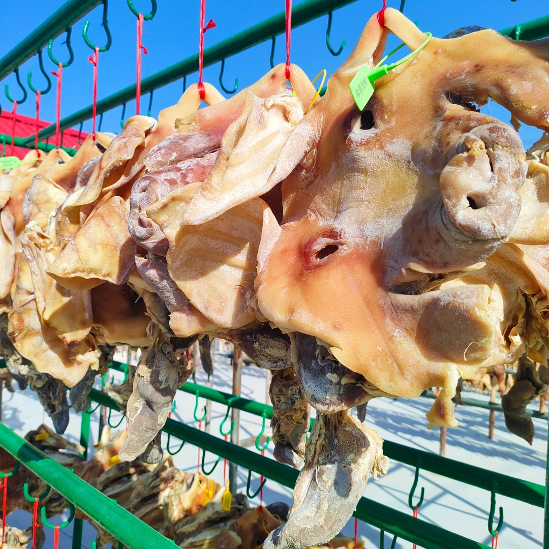 【江苏农家特产】盐城步凤农家风干腊肉咸猪头严选4-8斤新人福利