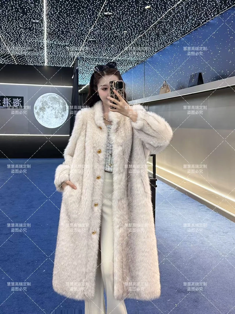 【慧慧】2024新款时尚百搭原创设计师毛毛外套79898